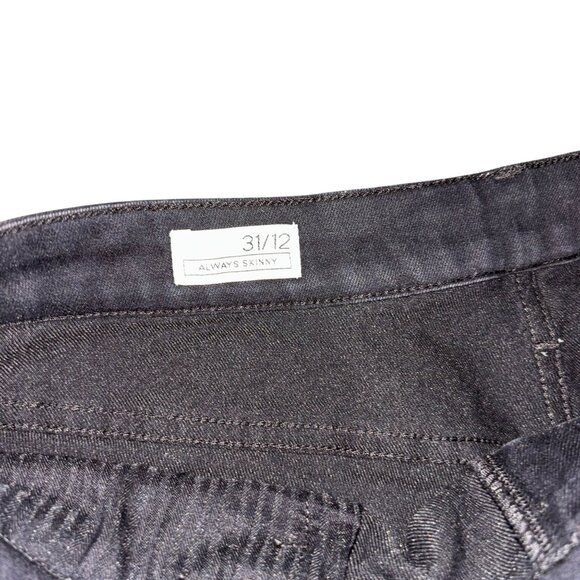 Gap Always Skinny Black Wash 31/12 Denim Jeans - Picture 5 of 7